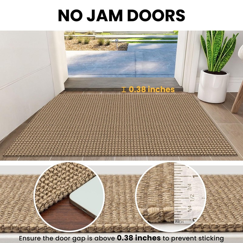 IOHOUZE Washable Runner Rug 2x6 Non Slip Rubber Backed Runners
