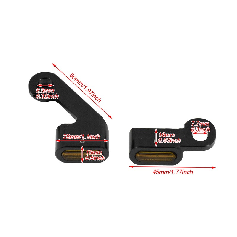 HDBUBALUS LED Clutch Brake Turn Signal Indicator Blinker Running Light