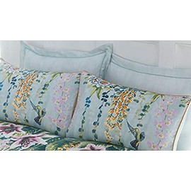 Paoletti Contemporary Hanging Gardens Oxford Pillowcase Set, Mint Green, One Size