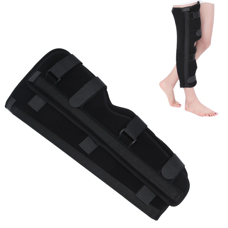 Knee Brace Adjustable Postoperation Fracture Sprain Knee Splint Immobilizer SupportL