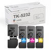 Myceke 4 Pack Compatible TK-5232 Toner Cartridge: TK-5232K TK-5232C TK-5232M