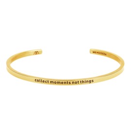 Mendozza Women's Stainless Steel Bangle with Engraving, Size Adjustable, Various Sayings, Stainless Steel