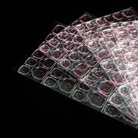 Nail Adhesive Tabs Press on Nail Nail Glue Stickers Breathable Waterproof Moisture - Proof Transparent Jelly Sticky Tabs Pink12sizes 312pcs 13sheet Double Sided for False Nail Tips for Nail Art