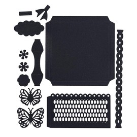 Ideen mit Herz | Cutting Dies Basket | 12 Pieces | Gift Basket | DIY Gift Packaging | Suitable for All Standard Die Cutting Machines