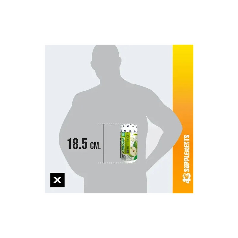 Creatina 500gr 43 Supplements 1200 Servicios Manzana Y Mango