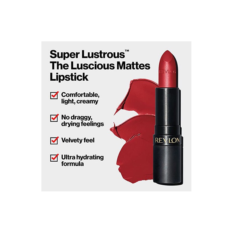 Revlon Super Lustrous Lipstick The Luscious Mattes 007 On Fire