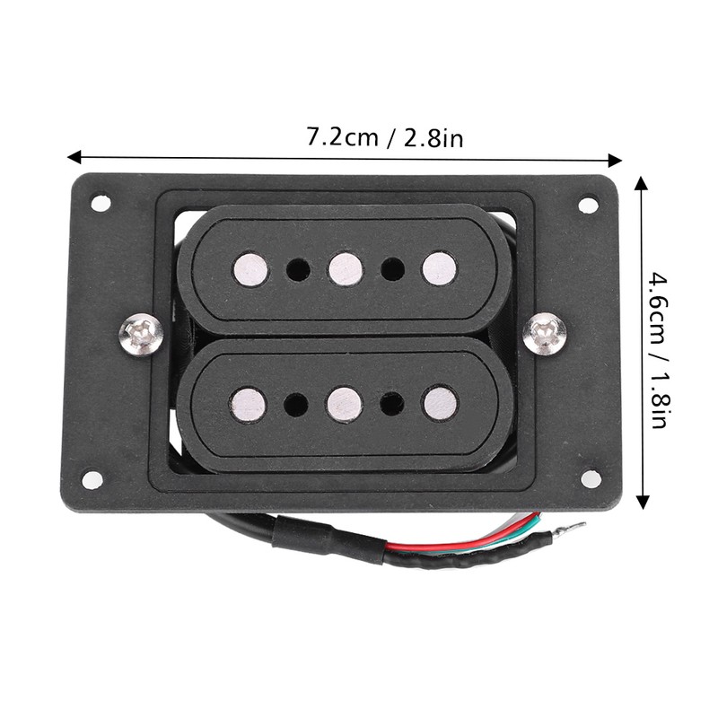 Prewired 3 String Humbucker Pickup Input Jack for Cigar Box