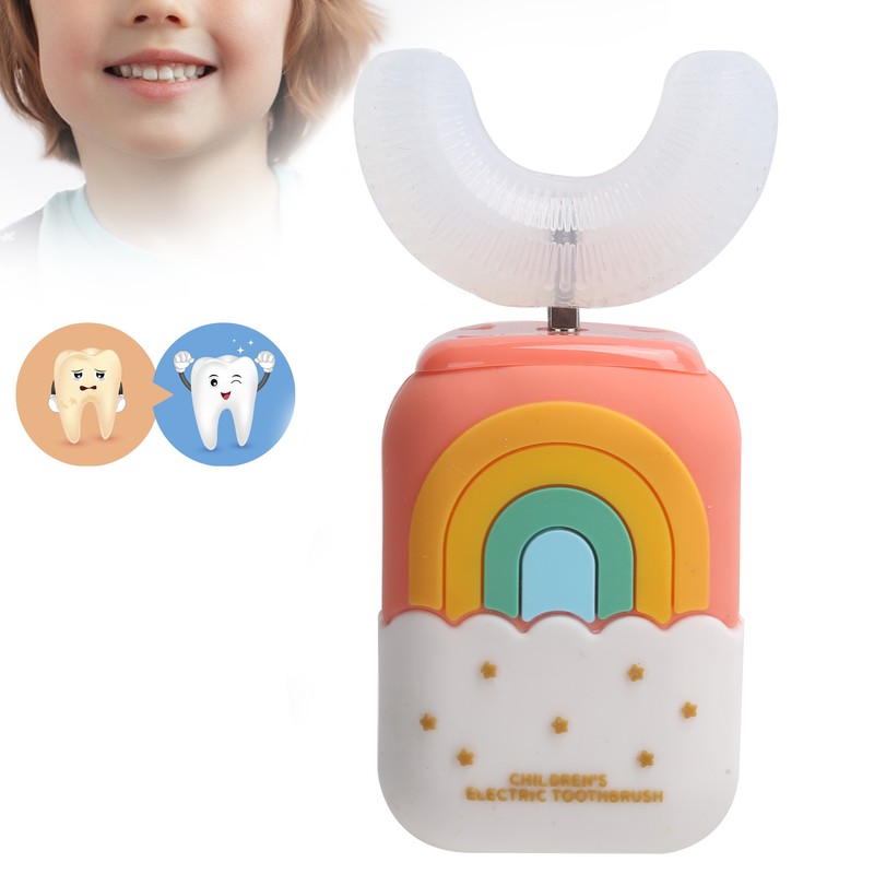 Ultrasonic Children's Electric Toothbrush UShape Waterproof Electric Toothbrush Cleaning Tool