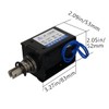 Fielect DC 12V 80N 10A Push Pull Type Solenoid Electromagnet