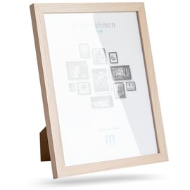 Timeless Modern MDF Picture Frame for 18 x 24 cm Small Photos and Pictures Includes Acrylic Glass Protector Suitable as a Table Stand and for the Wall, Portrait or Landscape Format