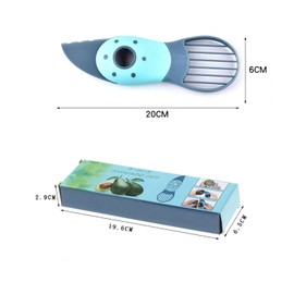 3-in-1 Avocado Slicer for Effortless Pitting, Slicing, and Scooping, Avocado Cutter (Green)