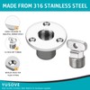 Marine Drain Plug Kit 316 Stainless Steel Boat Drain Plug