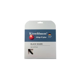 Kirschbaum Black Shark - Cuerda de Tenis (130/16 g), Color Negro