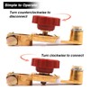 2Pcs Top Post Battery Disconnect Switch - Quick Disconnect Battery