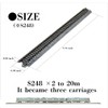 N Scale N 9-3/4" Double Track Straight, Concrete Ties (2),