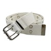 Double Grommet Belt Canvas Punk Style Web Belt Double Eyelet