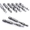 szgate 5PCS Combination Drill Tap Bit Set Screw Tapping Hex