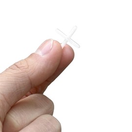 1000 PCS Plastic Cross Tile Spacers,2mm Flat Tile Leveling Spacers for Secure Tile Installation