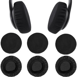 Pack of 6 Headphone Ear Pads, Headphone Cover, Stretchy Washable Headphone Covers, Headphone Ear Covers Made of Flexible Fabric, Sweat Protection for Gym, Gaming (6-8.5 cm)