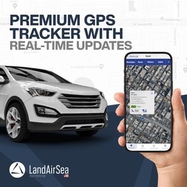 LandAirSea 54 GPS Tracker (Premium Edition) - Long Battery, Magnetic, & Waterproof. Global GPS Tracker for Vehicles. Made in The USA from Domestic & Imported Parts. Subscription is Required.