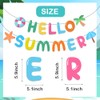 Cartel de "Hello Summer", decoraciones de fiesta de verano