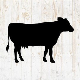 Cow Wall Decals Silhouette - Cow Wall Stickers - Farm Animals Farmhouse Life Farmer - Cow Room Decor for Bedroom Kitchen Laptop Water Bottle Car Window Decals DWSV5226