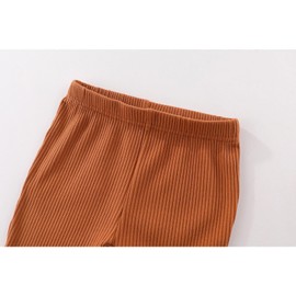 JELYLOVE Unisex Baby Boy Girl Pants Sets Ribbed Soft Infants Bottoms Casual 4 Pack 0-24 Month Babies' Leggings White