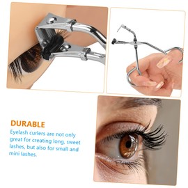 Healvian Stainless Steel Eyelash Curler Portable Eyelash Curling Tool for Makeup Suitable for Eye Shapes Cosmetic Tool for Girls
