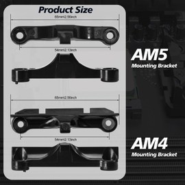 AM4 AM5 CPU Cooler Mounting Bracket Kit, AM4 Backplane for CPU Cooling Fan Heatsink Backplate for AM5/AM4 Motherboard Socket with 2 Set Standoffs and Screws