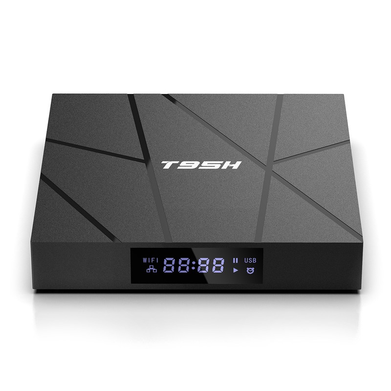 T95H Android 10.0 Smart TV Box Allwinner H616 Quad-core 64 Bit 4+32GB 6K Media Player LCD Display