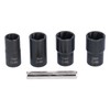 5Pcs Lug Nut Socket Set Convenient Efficient High Hardness Durable