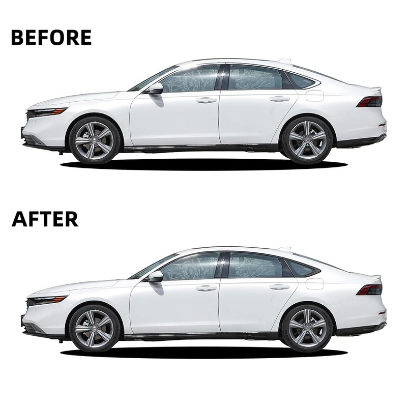 Window Trim Chrome Delete Blackout Overlay Kit Pre-Cut Vinyl Compatible