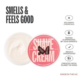 Crema de Afeitar Men Rock - Granada Negra - Crema de Afeitar para Hombres - Espuma de Afeitar Hidratante - Fórmula No Secante - 100 ml