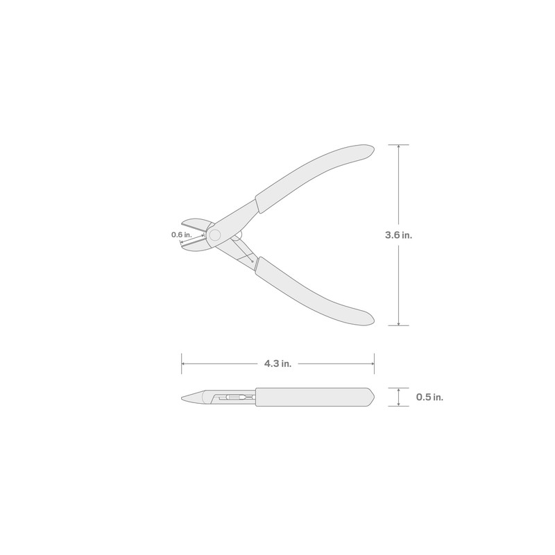 TEKTON Mini Diagonal Cutting Pliers | PMN54001