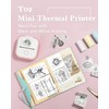 Memoqueen Mini Pocket Sticker Printer T02 Mini Pocket Thermal Printer,