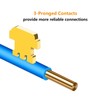 EZYUMM 20PCS RJ9(RJ9/RJ10/RJ22) 4P4C Telephone Cable Modular Plug Connector for