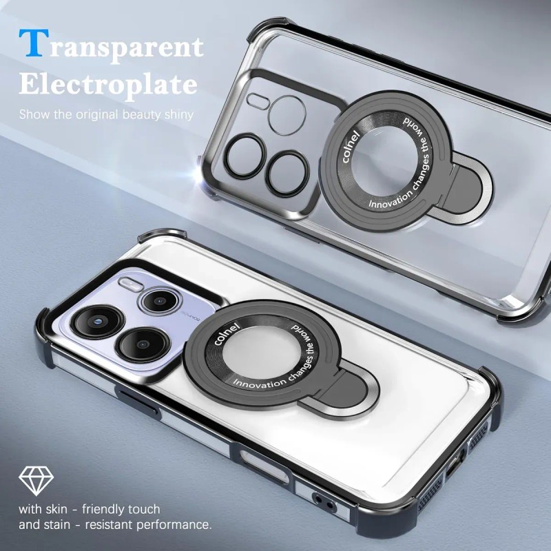 Funda Para Redmi Note 14 4g Anti-caída Con Soporte De