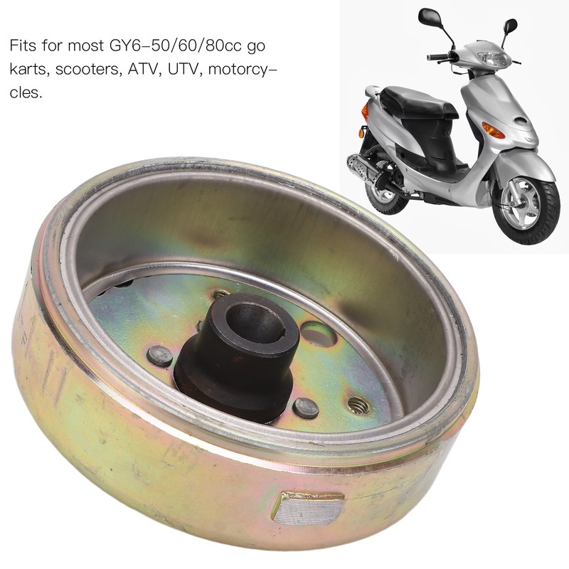 Engine Stator Flywheel Steel Alloy for GY6‑50 60 80CC Go