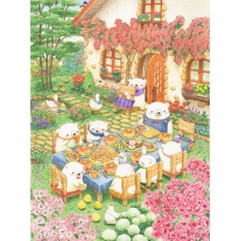 Pintoo Jigsaw Puzzles 1200 Piece for Adults - ちっぷ - Pancake Party Beautiful Plastic Puzzle for Home Decor Zero Dust Easy Storage [H2795]