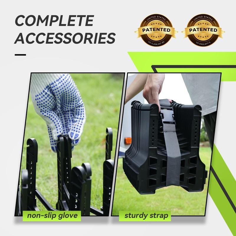 RVMATE RV Sewer Hose Support 20 Feet, Quick Set-up Septic