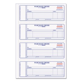 Rediform Carbonless Purchase Order Book, Numbered, 2.75 x 7 Inches, 400 Duplicate Sets (1L176)