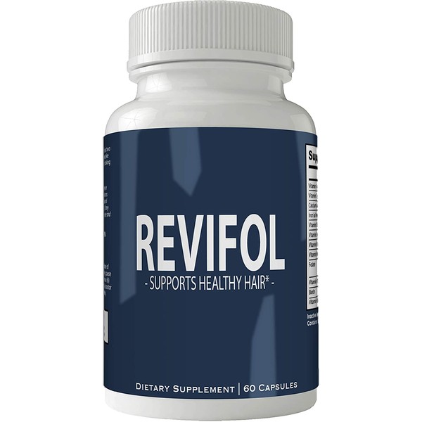Revifol Hair Skin and Nails Supplement - Advanced Unique Hair Growth Vitamins and Minerals with Biotin - Gluten Free 60 Capsules - Hair Lash Skin and Nails Extra Strength Formula Growth Booster