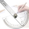 Nortools 0-180° Round Head Protractor - Angle Finder Craftsman Ruler