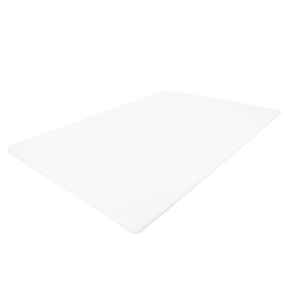 Commercial White Plastic Cutting Board NSF, Extra Large, 24 x 18 x 0.5 Inch - BPA Free…