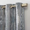 Sun Zero Artifact Abstract Painting Blackout Grommet Curtain Panel, 40"