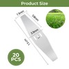 eupdd 20 Metal Grass Trimmer Blades: 15 cm Electric Grass