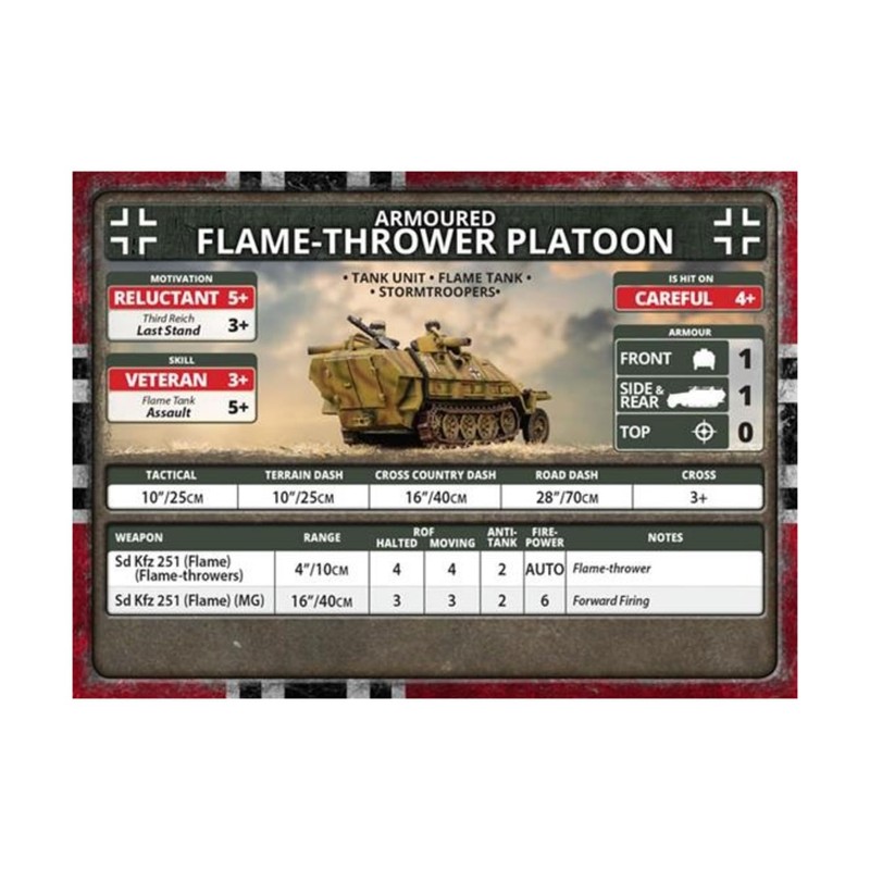 Flames of War Late War German Sd Kfz 251 Flamethrower
