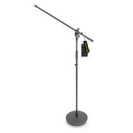 GRAVITY STANDS MS 2321 B Microphone Stand with Round Base and 2-Point Adjustment Boom