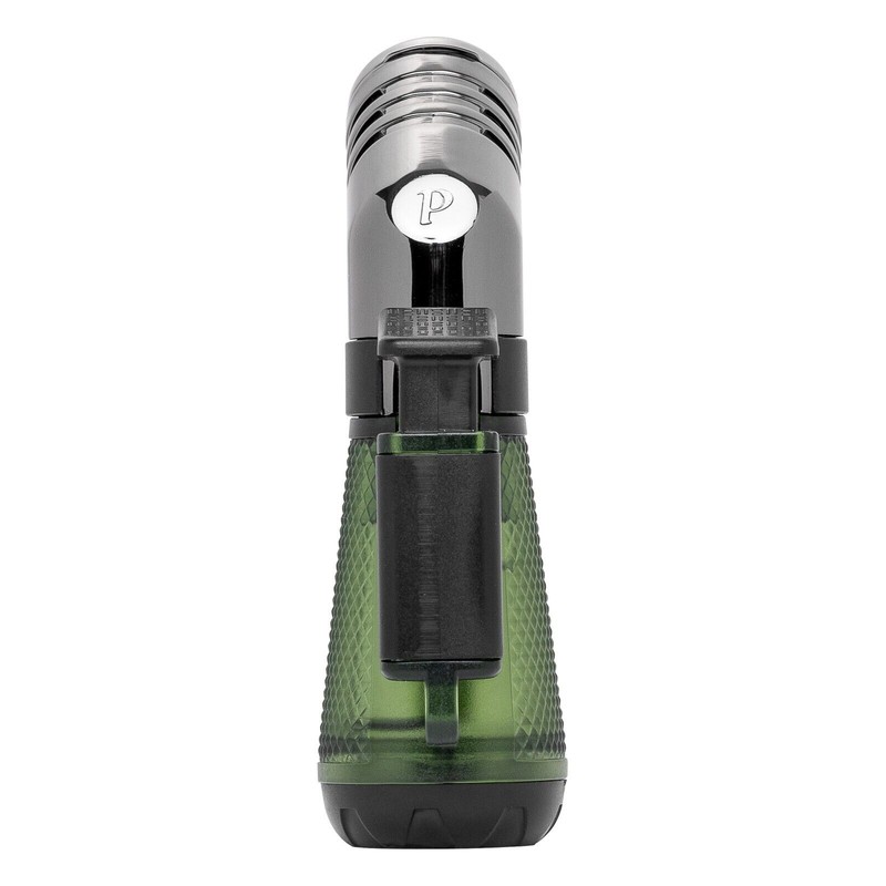 Palio Squadra Angled Triple-jet Flame Cigar Lighter, Green