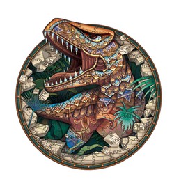 NBFBA Wooden Puzzle Adults, 100 Pieces Dinosaur Fun Irregular Shaped Puzzle for Adults, 18 x 18.7 cm Learning Toy for Adults and Children, Family Game Collection